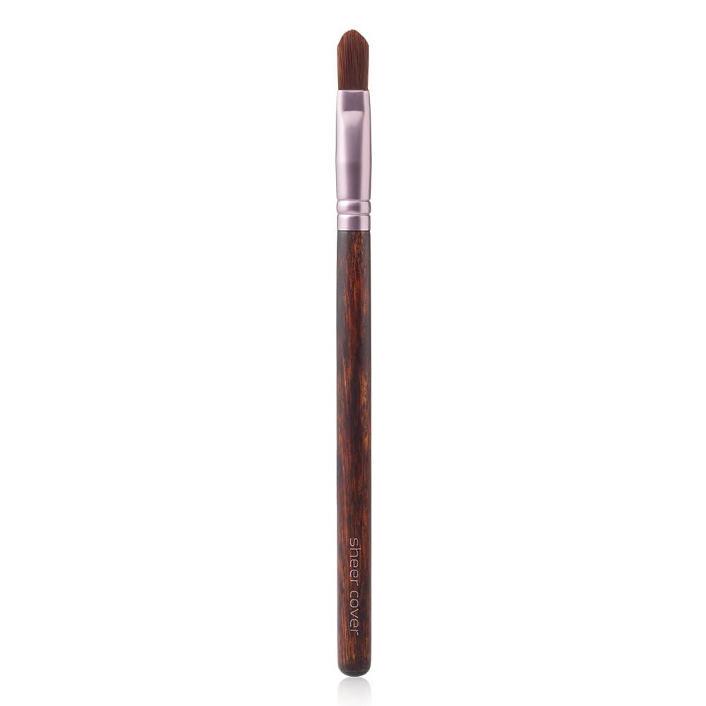 Sheer Cover Studio - Conceal and Brighten Highlight Trio - Two-Toned Concealers - Shimmering Highlighter - Medium/Tan Shade - With FREE Concealer Brush - 3 Grams