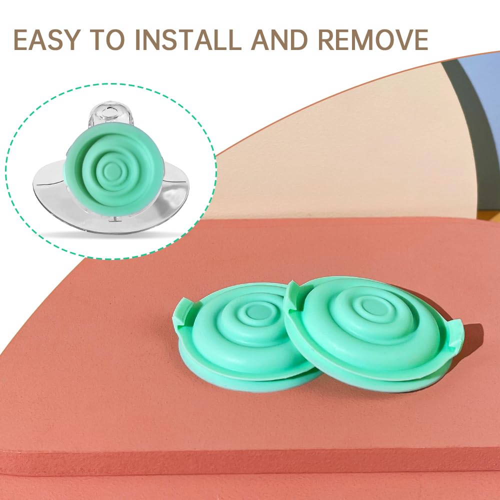 TB Tbuymax 8pc Duckbill Valves 4pc Pump Seals Diaphragm Compatible with Wearable Elvie Breast Pump and Pump Parts Replacement Membrane Parts