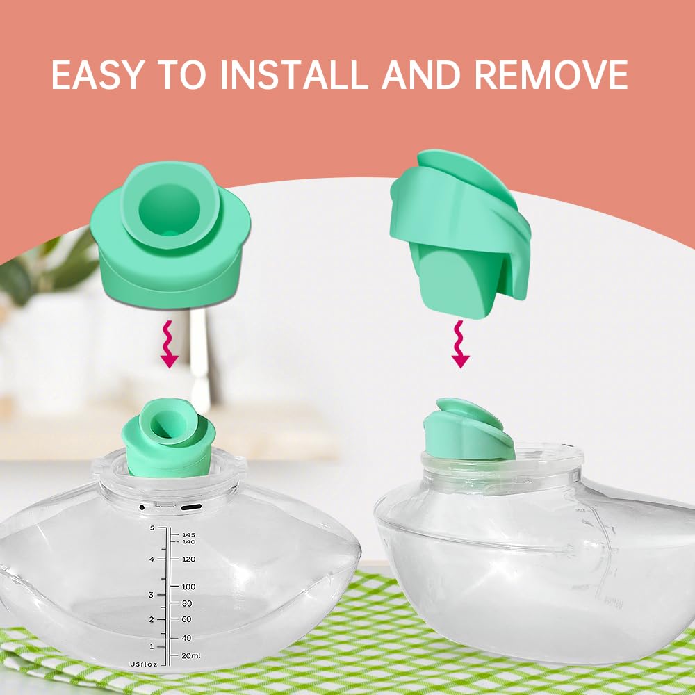 TB Tbuymax 8pc Duckbill Valves 4pc Pump Seals Diaphragm Compatible with Wearable Elvie Breast Pump and Pump Parts Replacement Membrane Parts