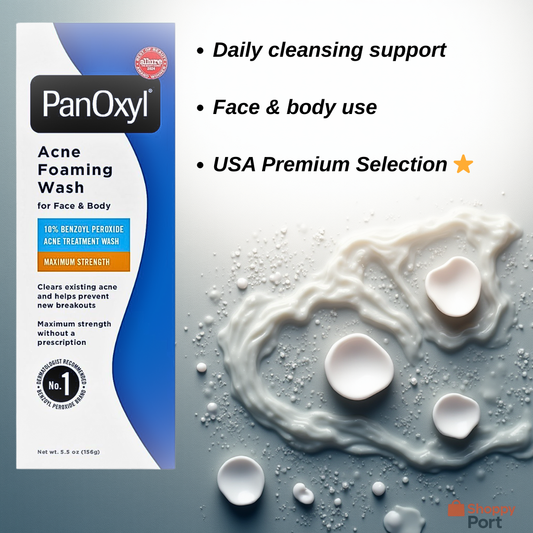 PanOxyl Acne Foaming Wash, Maximum Strength – 5.5 oz (USA Import)
