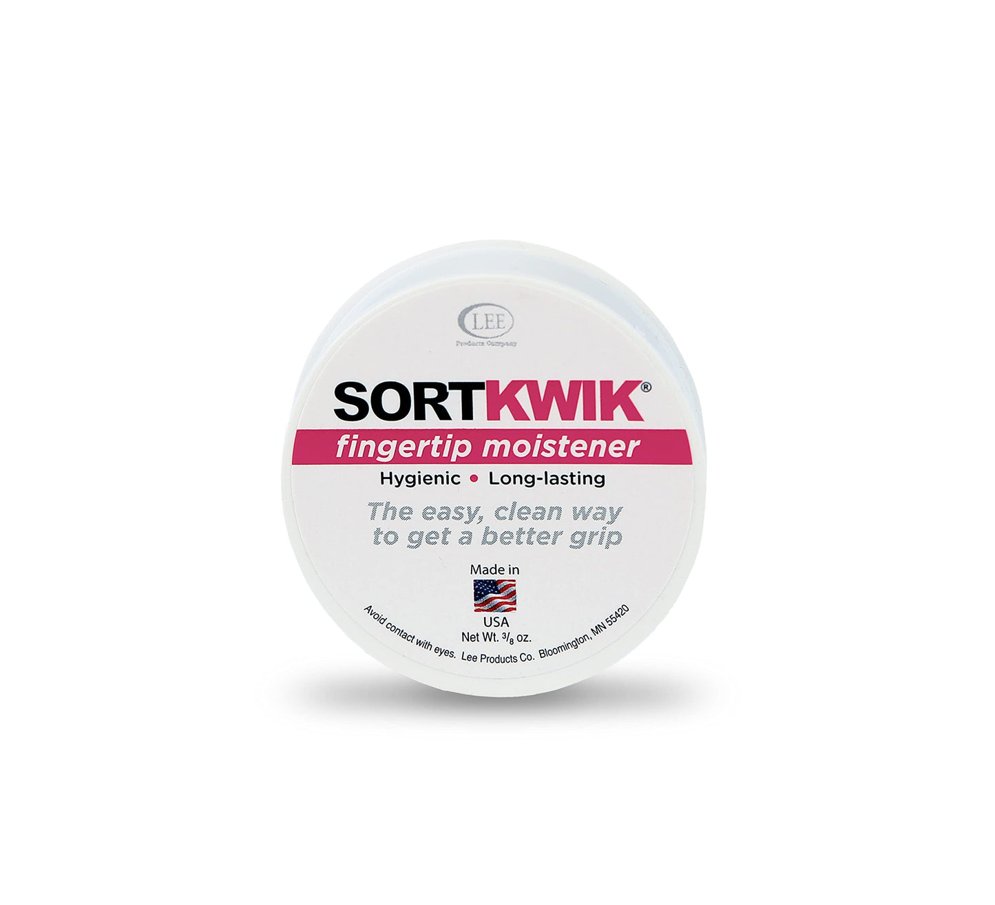 Sortkwik LEE 20053 Fingertip Moisteners, 3/8 oz, Pink (Pack of 3)