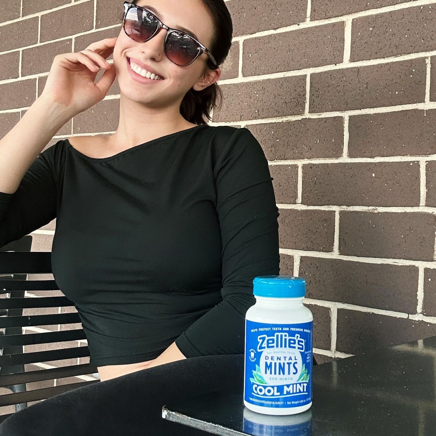 Zellie's |100% Xylitol Sugar Free Breath Mints | Non-GMO, Low-Calorie, Gluten Free, Vegan & Kosher Mints