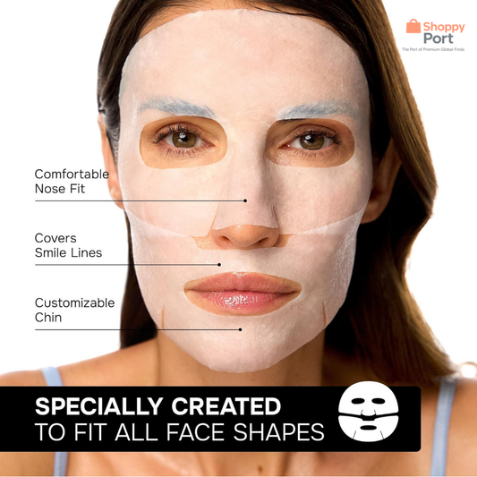 SimplyVital Collagen Facial Mask – Hydrating & Firming Sheet Masks, 7 Pack (USA Import)