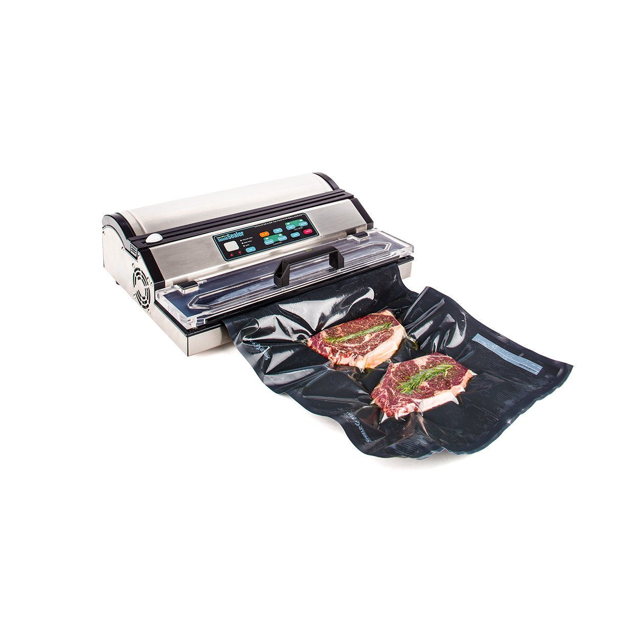 Shield N Seal 11" X 19.5' Clear & Black Vacuum Sealer Rolls SNS100 Food Storage Saver Heavy-Duty Bags Sous Vide