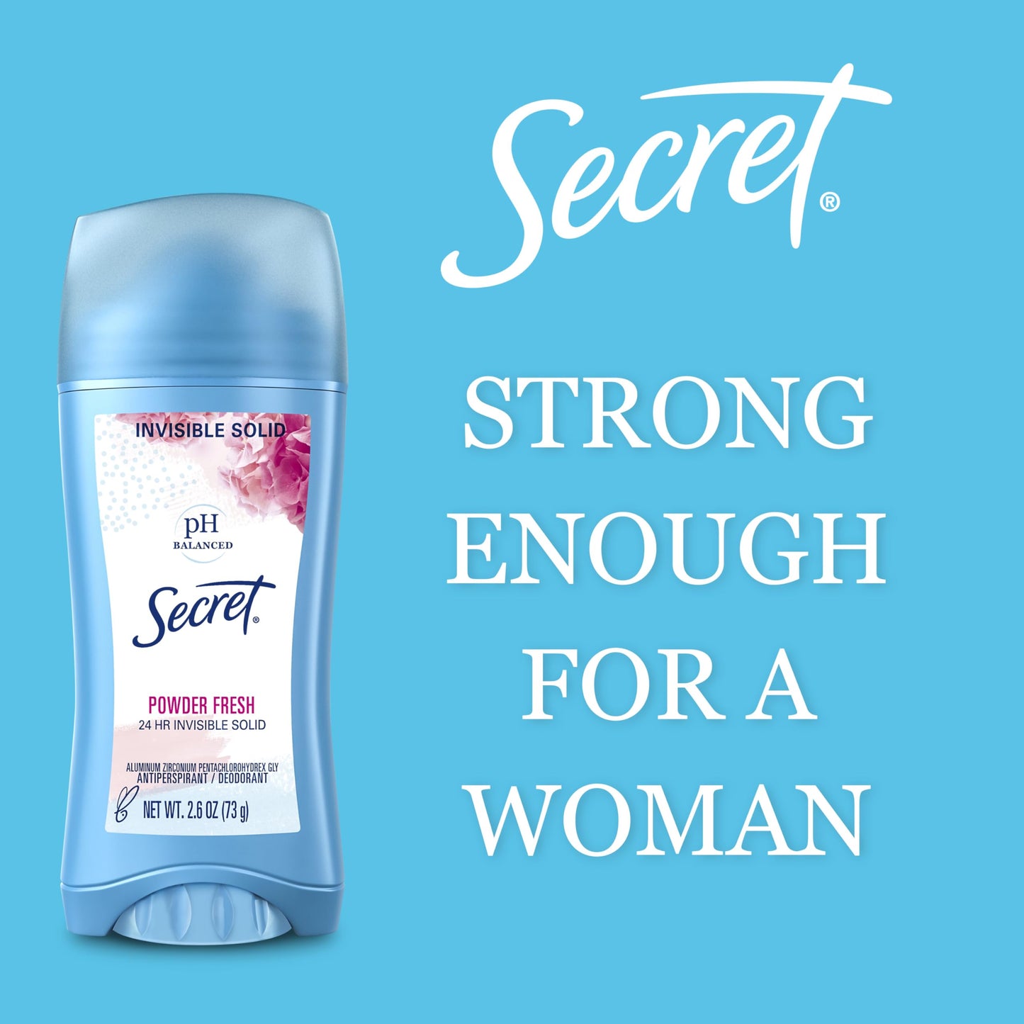 Secret Invisible Solid Antiperspirant Deodorant - Powder Fresh 75 ml