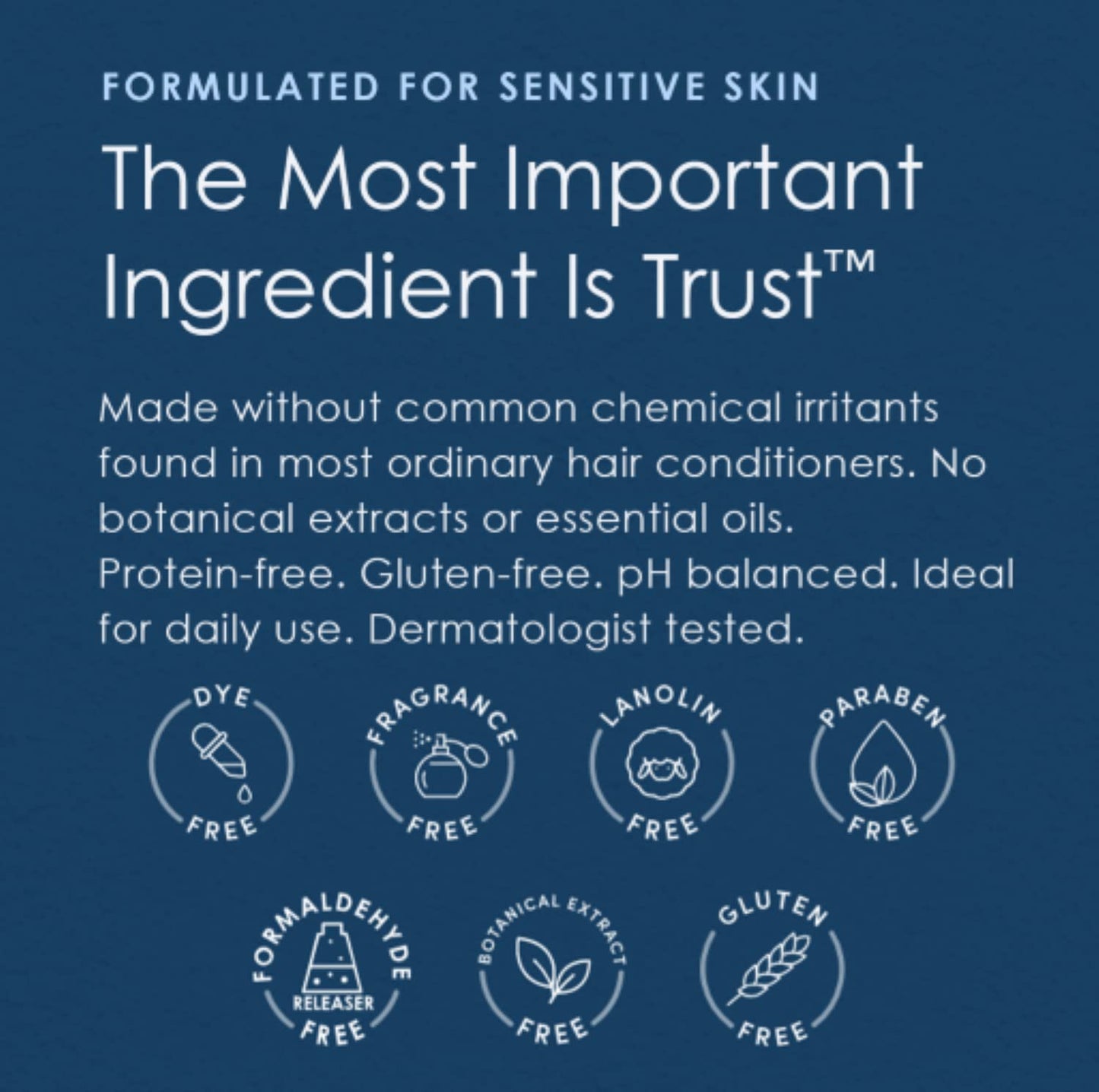 Pharmaceutical Specialties Free and Clear Hair Conditioner for Sensitive Skin, Fragrance Free, 12 oz.