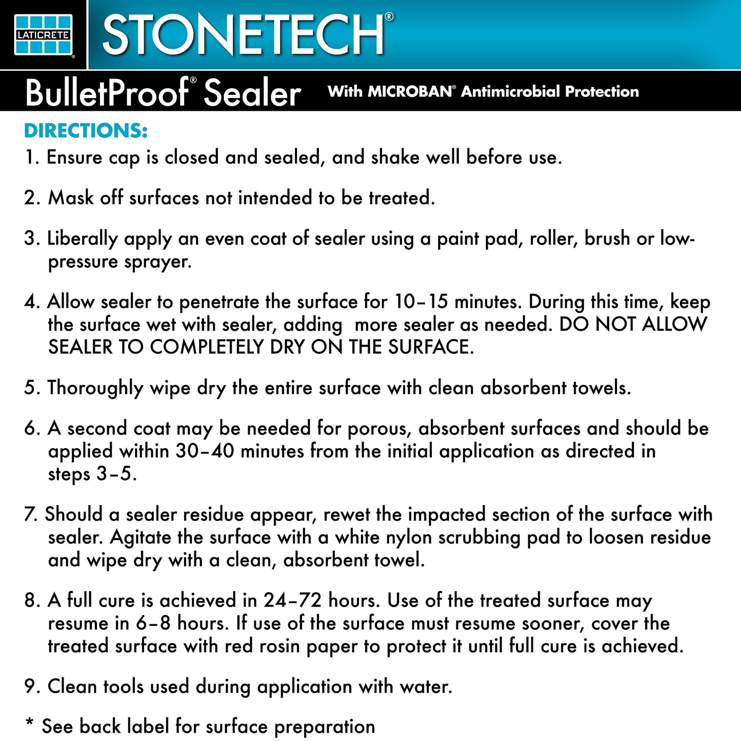 StoneTech BPSS12-32 BulletProof Stone Sealer, 1-Quart