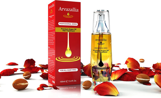 Arvazallia Argan Oil for Hair Treatment Leave in Treatment & Conditioner - USA IMPORT -