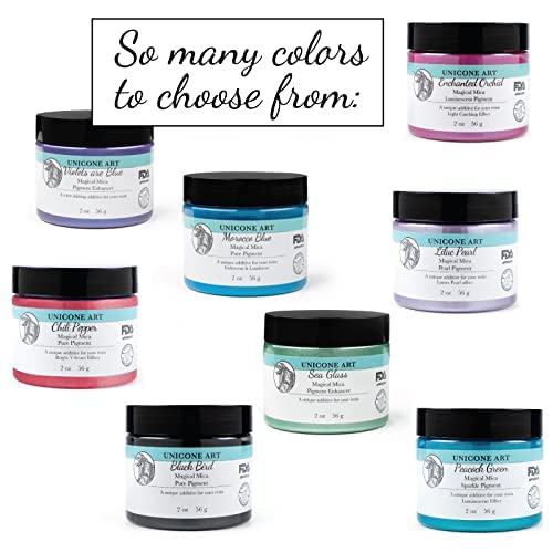 Unicone art Crushed Mica Powder, Pigment Powder for Epoxy Resin