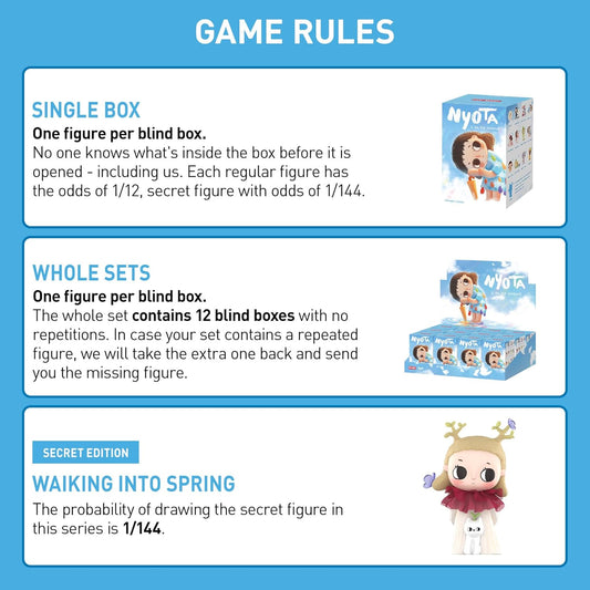 POP MART Nyota I Am The Seasons Series Blind Box Figures, Random Design Action Figures Collectible Toys Home Decorations, Holiday Birthday Gifts for Girls and Boys, Single Box - USA IMPORT -