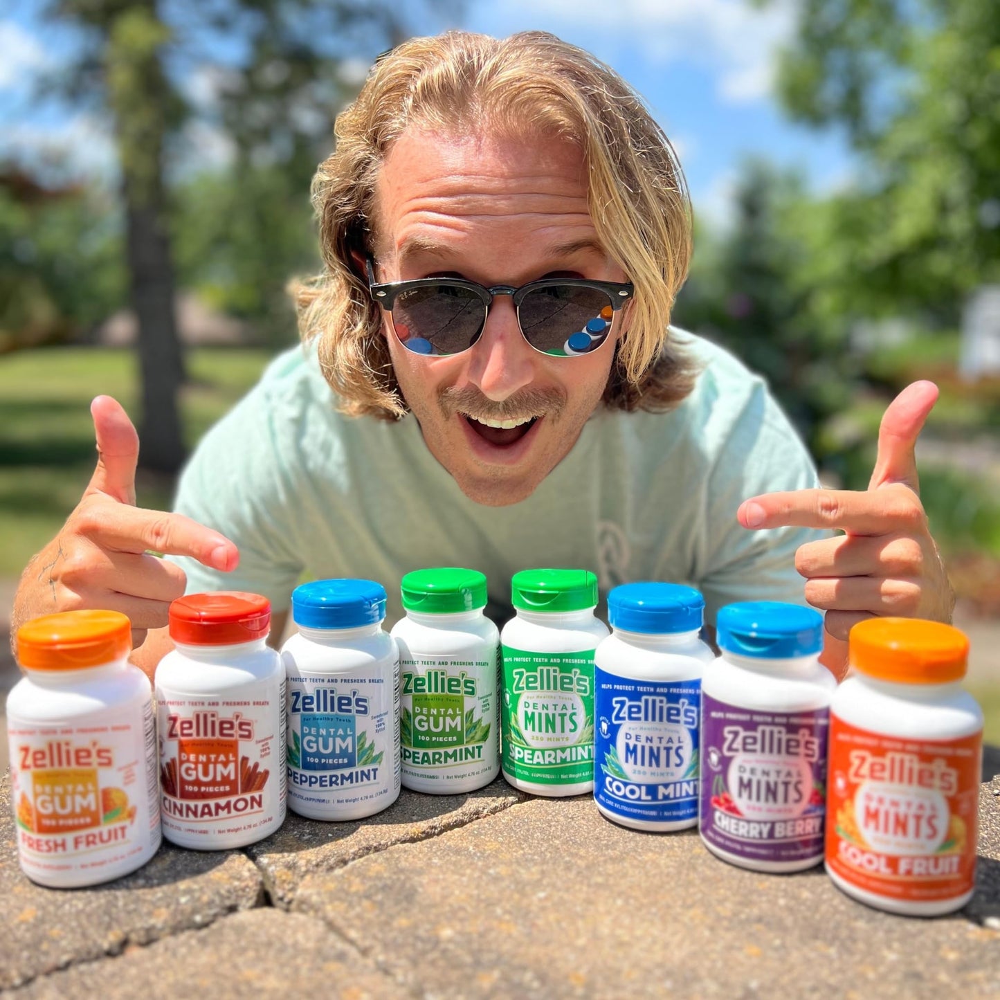 Zellie's |100% Xylitol Sugar Free Breath Mints | Non-GMO, Low-Calorie, Gluten Free, Vegan & Kosher Mints