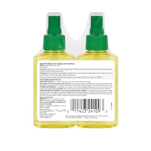 REPEL Lemon Eucalyptus Natural Insect Repellent 4-Ounce Pump Spray, Case Pack of 6