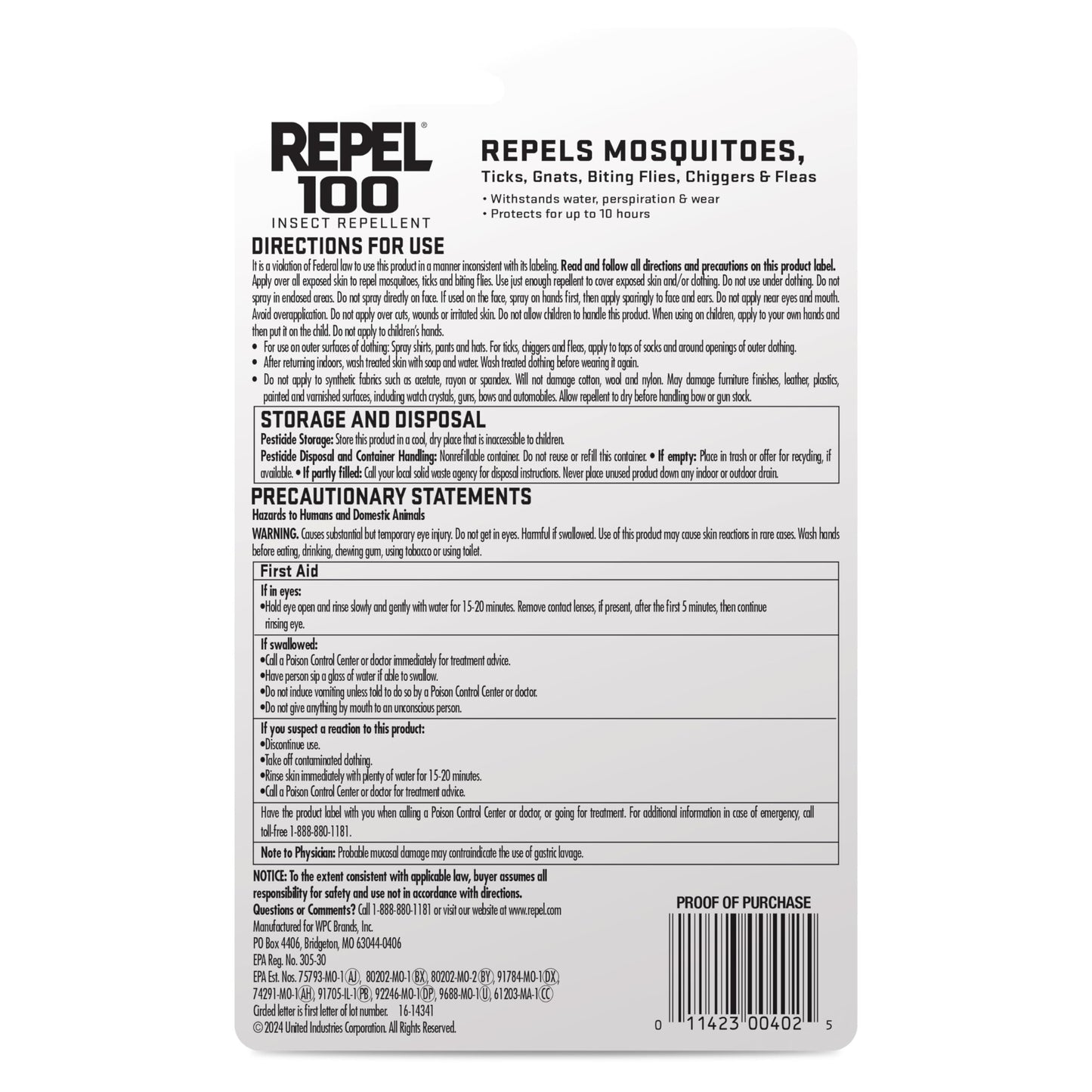 Repel 100 Insect Repellent Pump Spray