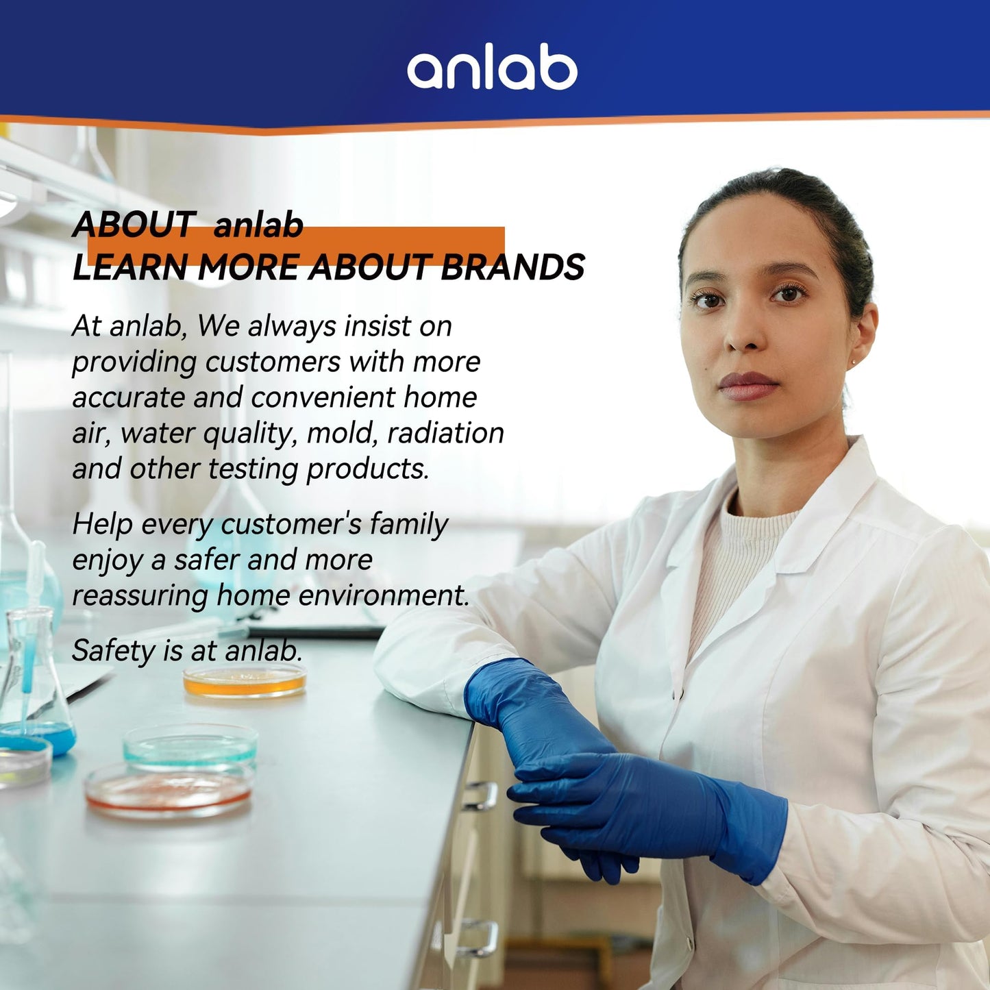 anlab™Mold Test Kit for Home - Do It Yourself Home Mold Detector | Test HVAC System | Home Surfaces | Indoor Air Quality Testing Kit - Identification Guide Included - Sealed Separately