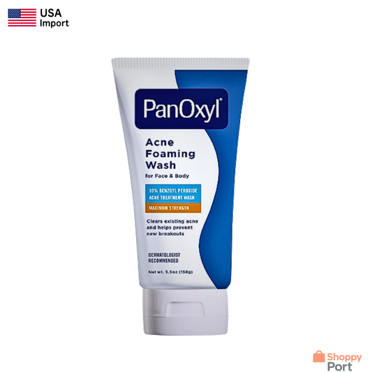 PanOxyl Acne Foaming Wash, Maximum Strength – 5.5 oz (USA Import)