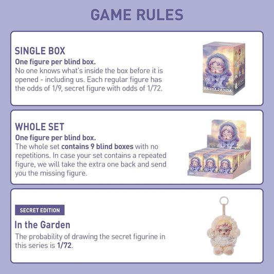 POP MART SKULLPANDA L’impressionnisme Series Plush Doll Blind Box Figures, Random Design Action Figures Collectible Toys Home Decorations, Holiday Birthday Gifts for Girls and Boys, Single Box - USA IMPORT -