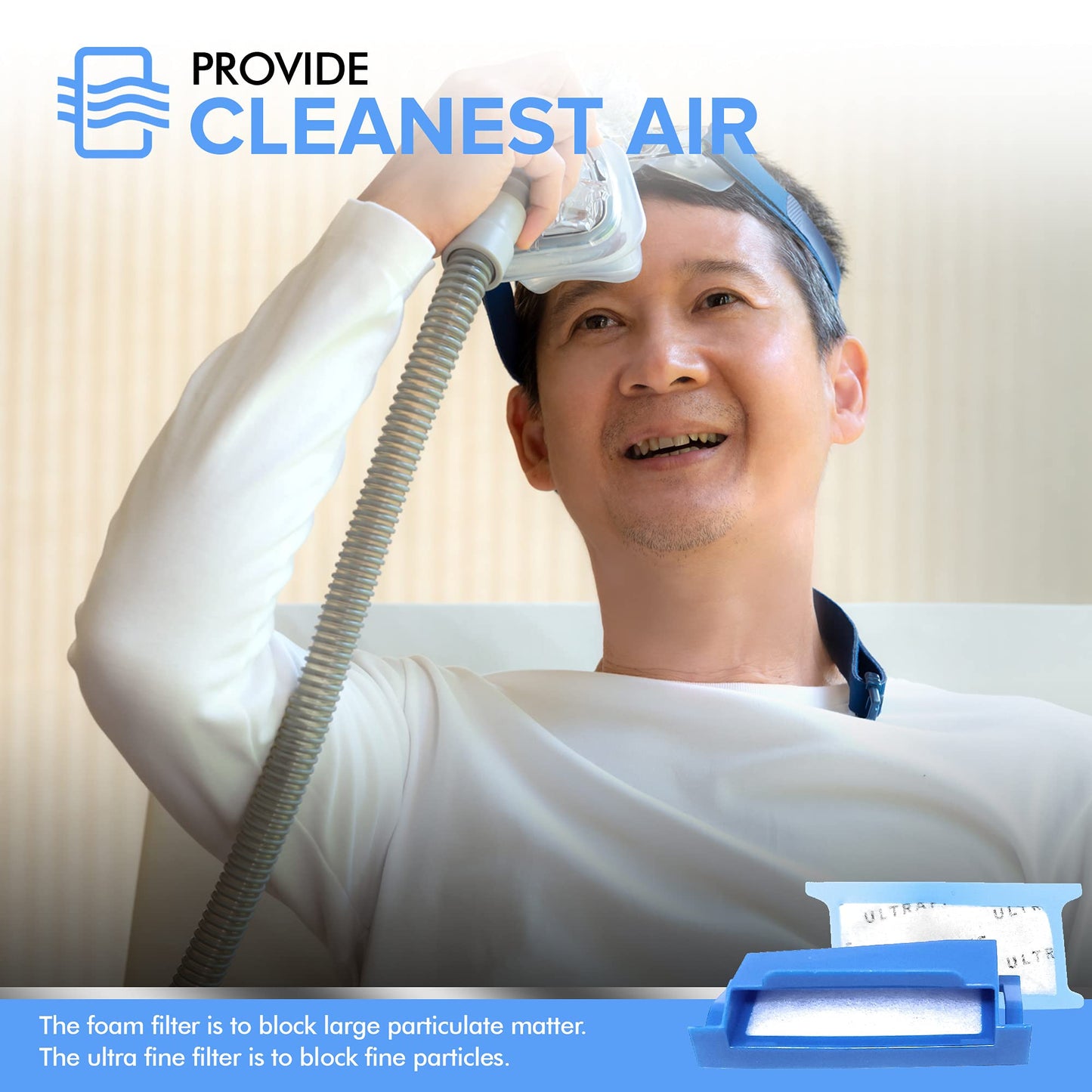 Filter kit compatible with Respironics DreamStation 6 disposable ultra-fine filters