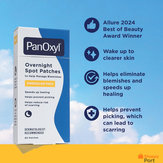 PanOxyl PM Overnight Spot Patches – 80 Count (USA Import)