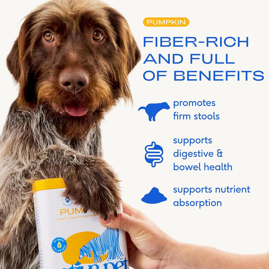 Native Pet Pumpkin for Dogs - Organic Powder Pumpkin Puree Dog Food Toppers -Rich in Fiber Supplement Powder Helps with Digestion, Nutrient Absorption, Diarrhea, Constipation & Upset Stomach-30 Scoops - USA IMPORT -