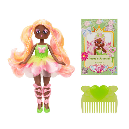 Royale High 9 Inch Posey the Nature Fairy Fashion Doll - Fairy Journal, Comb, and Virtual Item Code Included - Ages 5+