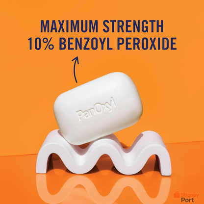 PanOxyl Acne Treatment Bar – Maximum Strength Face & Body Cleanser (USA Import)