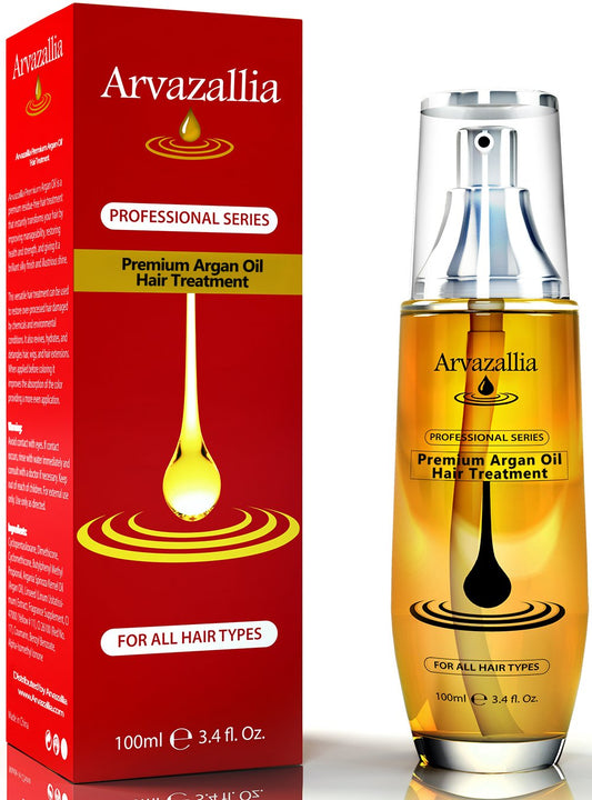 Arvazallia Argan Oil for Hair Treatment Leave in Treatment & Conditioner - USA IMPORT -