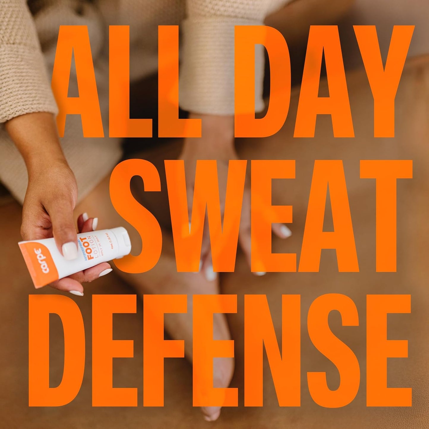 Carpe Sweat Absorbing Foot Lotion & Foot Exfoliating Scrub Regimen - A Total Solution for Sweaty Smelly Feet - USA IMPORT -