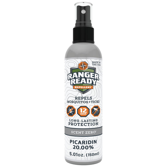 Ranger Ready Repellents Picaridin Insect Repellent Spray with Scent Zero - Mosquito Repellent and Tick Spray (5 oz, Pack of 1)