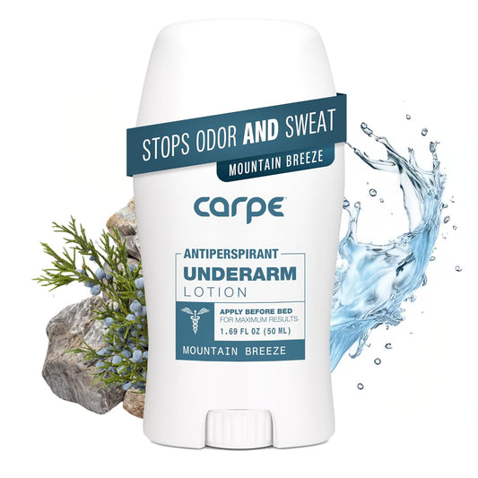 Carpe Underarm Antiperspirant Deodorant Advanced Sweat & Odor Protection Formula - Deodorant for Men & Women - Mountain Breeze - USA IMPORT -