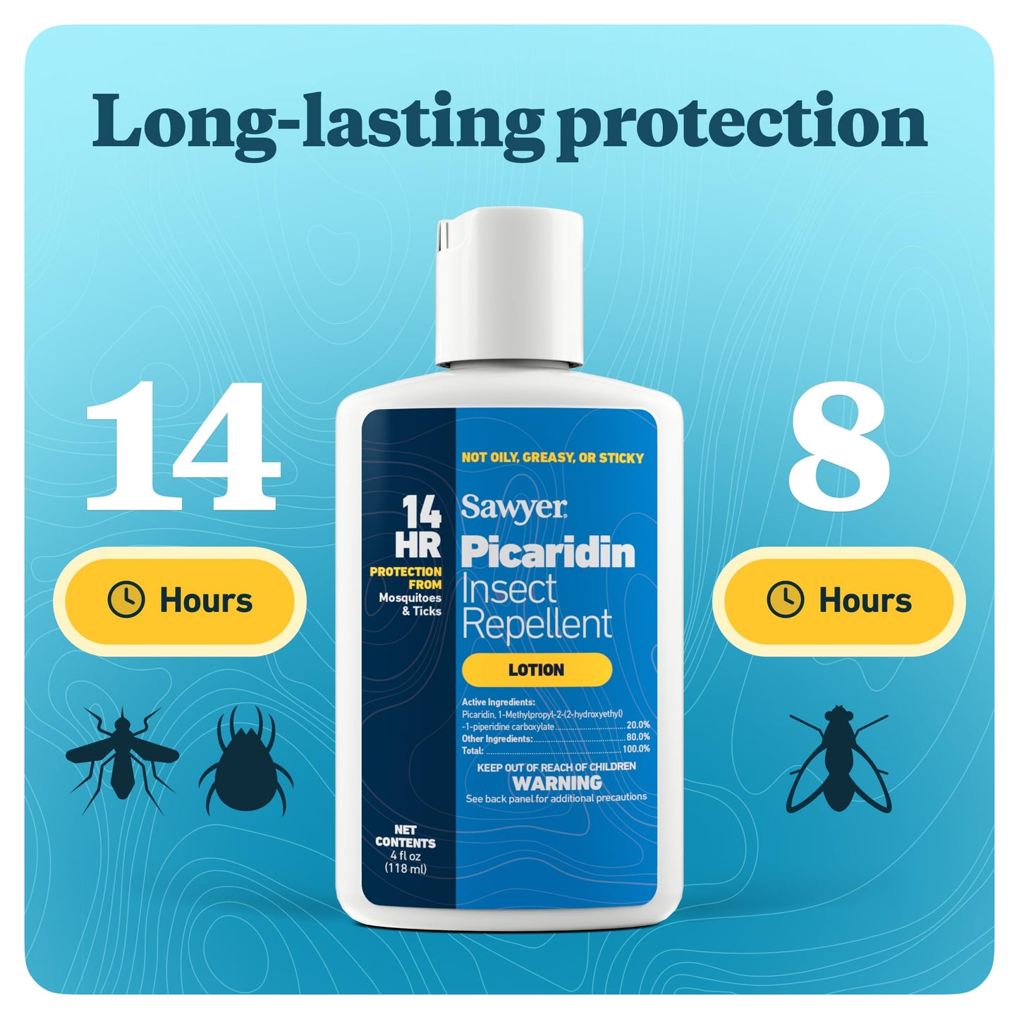 Sawyer Products Insect Repellent with 20% Picaridin, Pump Spray