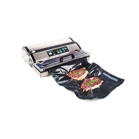 Shield N Seal 11" X 19.5' Clear & Black Vacuum Sealer Rolls SNS100 Food Storage Saver Heavy-Duty Bags Sous Vide