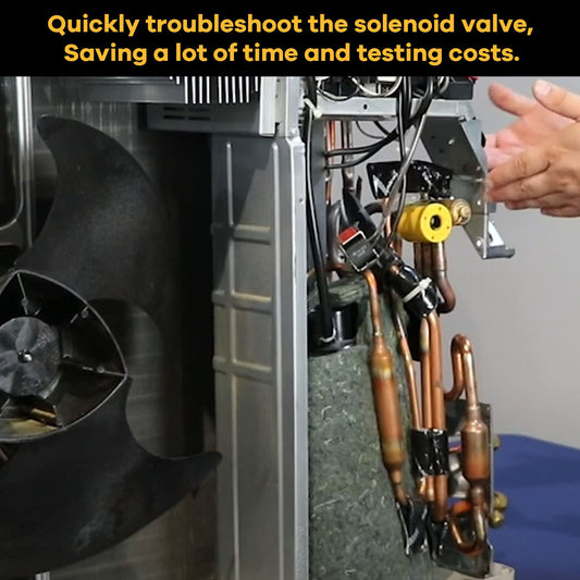 Solenoid Valve Magnet Tool #TLMKC, Solenoid Valve Troubleshooting Magnet 18 mm, Fits All Common Industry Valves Yellow