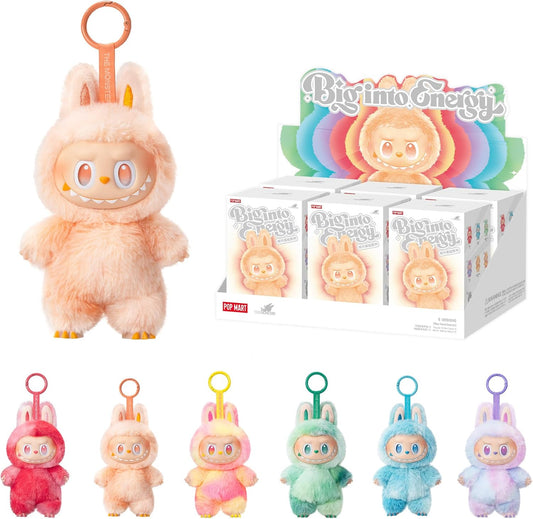 POP MART The Monsters Big into Energy Series-Vinyl Plush Pendant Blind Box, 6PCs Blind Box Figures, Random Design Action Figures Collectible Toys Home Decorations, Whole Set - USA IMPORT -