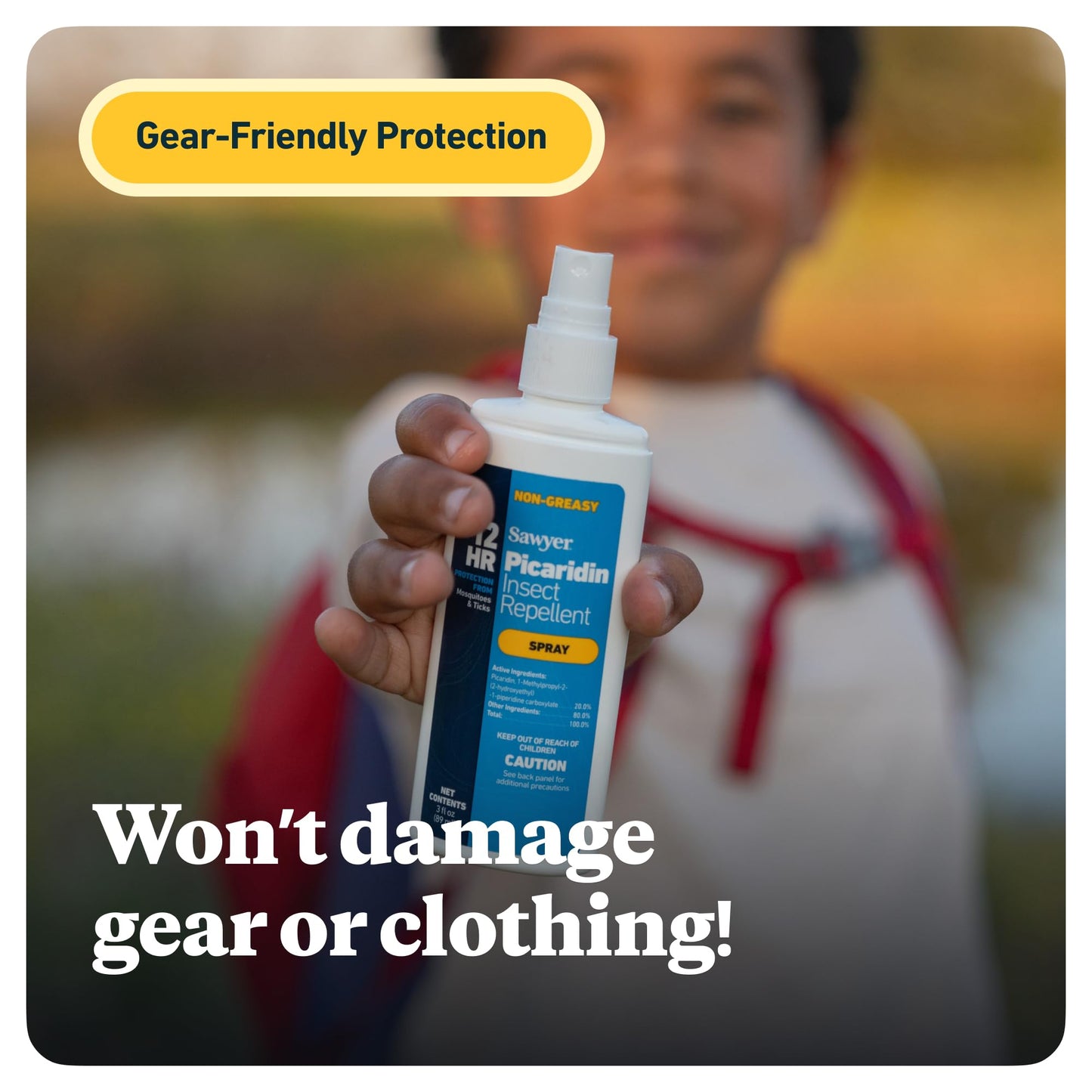 Sawyer Products Insect Repellent with 20% Picaridin, Pump Spray