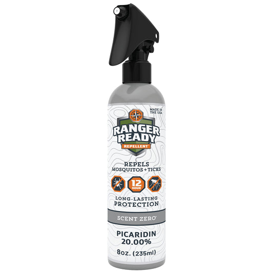 Ranger Ready Picaridin 20% Tick & Insect Repellent, Scent Zero, 8 Oz.