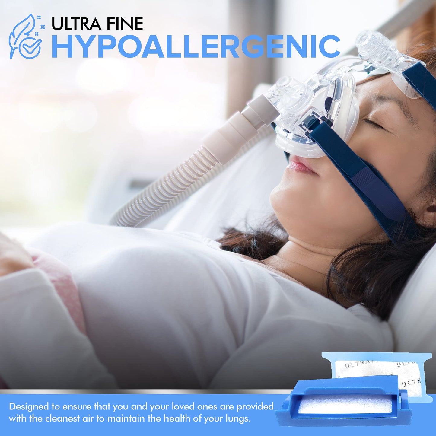 Filter kit compatible with Respironics DreamStation 6 disposable ultra-fine filters