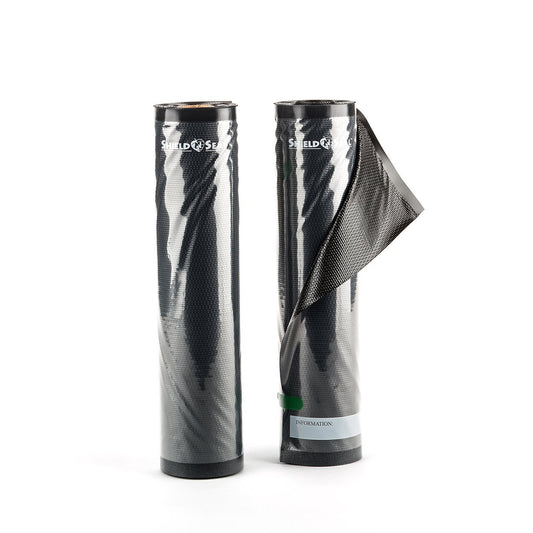 Shield N Seal 11" X 19.5' Clear & Black Vacuum Sealer Rolls SNS100 Food Storage Saver Heavy-Duty Bags Sous Vide