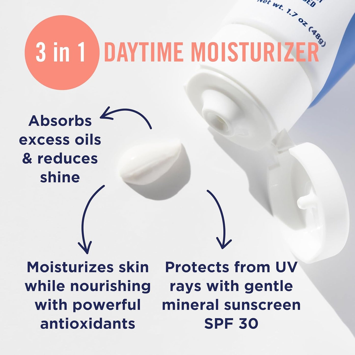 PanOxyl AM Oil Control Moisturizer, NEW Sheer Formula, Absorbs Excess Oil and Reduces Shine, with Mineral Sunscreen for Acne Prone and Oily Skin - SPF 30 - 1.7 oz - USA IMPORT -
