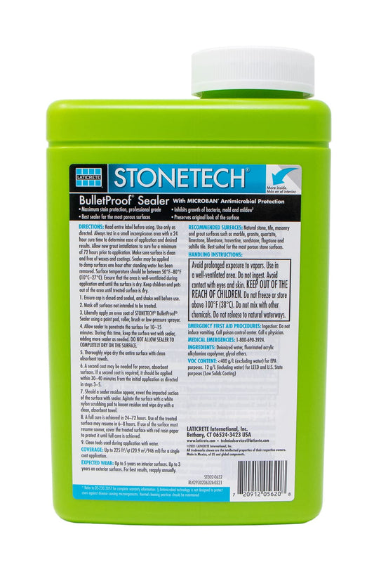 StoneTech BPSS12-32 BulletProof Stone Sealer, 1-Quart