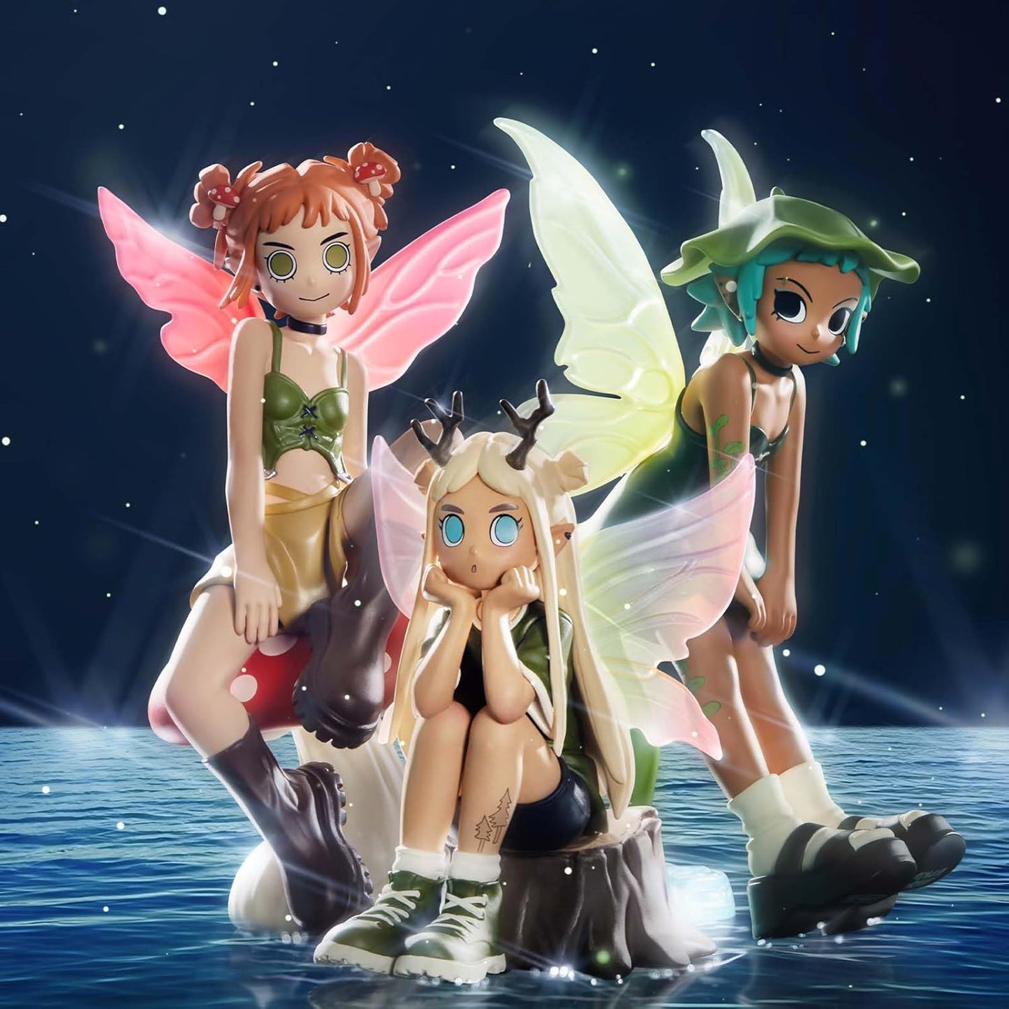 POP MART Peach Riot Punk Fairy Series Figures, Peach Riot Blind Box Figures, Random Design Action Figures Collectible Toys Home Decorations, Holiday Birthday Gifts for Girls and Boys, Single Box - USA IMPORT -