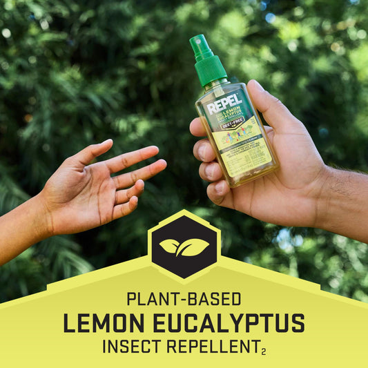 REPEL Lemon Eucalyptus Natural Insect Repellent 4-Ounce Pump Spray, Case Pack of 6